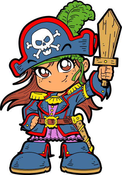 cute girl pirate