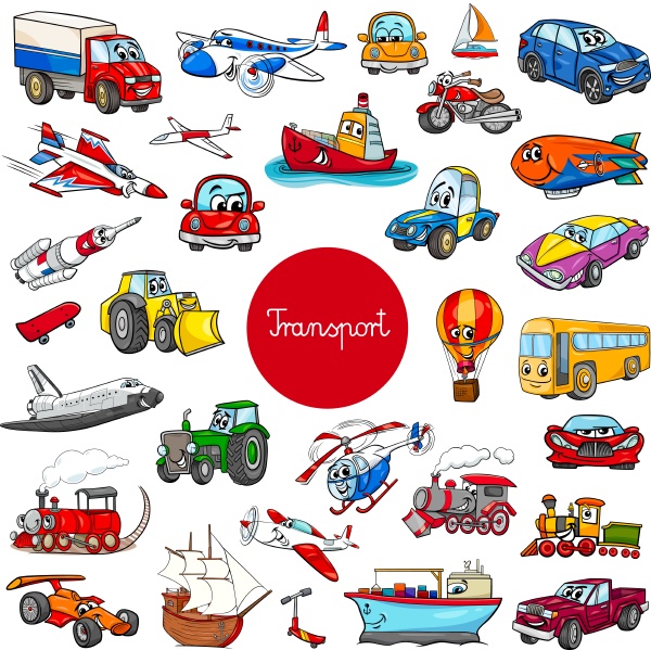 aviões avião grupo ilustração de desenho animado - Stockphoto