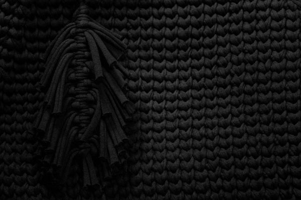 grunge naerbillede foto af strikket sort