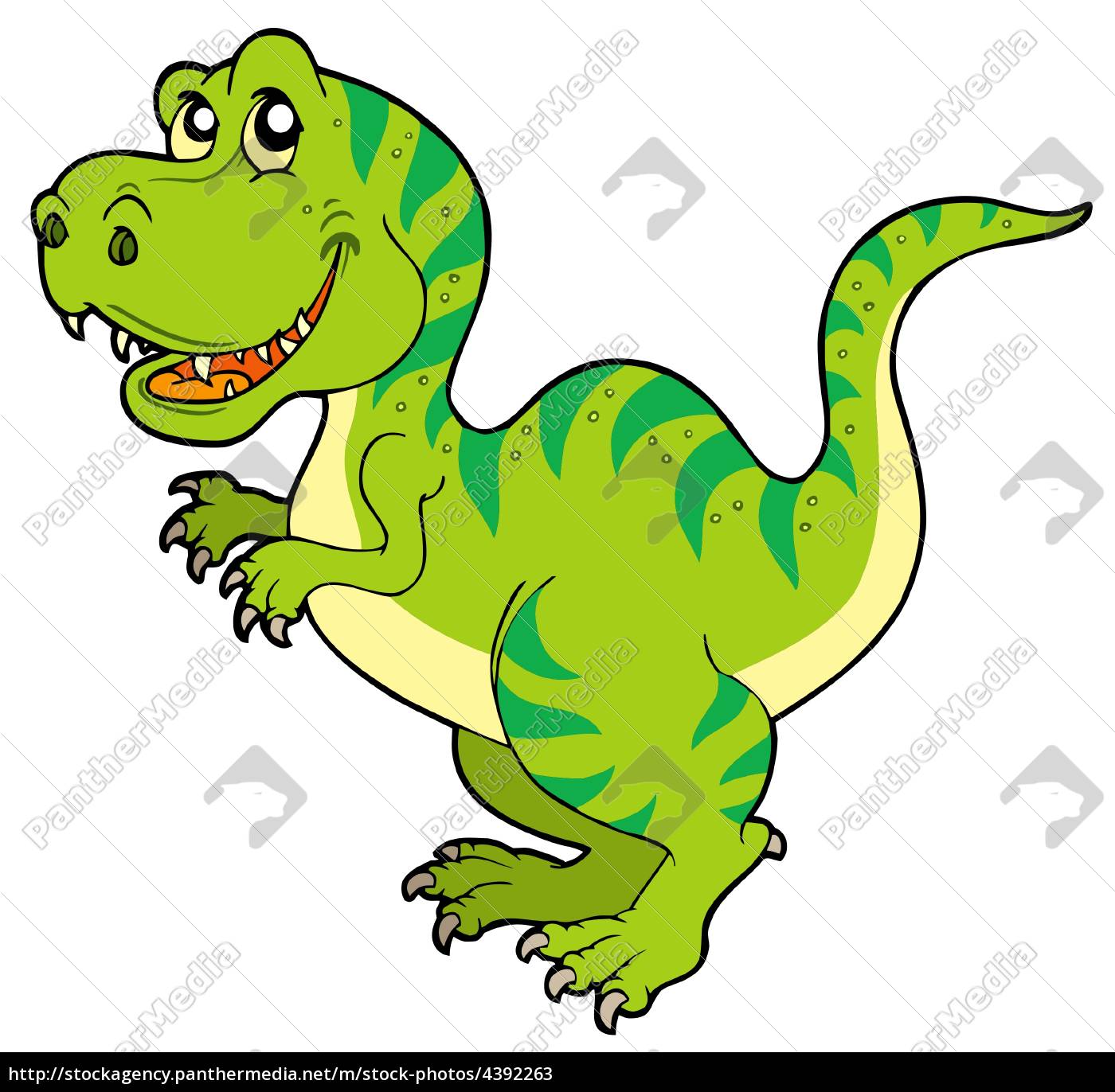 Dibujos animados tyrannosaurus rex - Foto de archivo #4392263 | Agencia de  stock PantherMedia