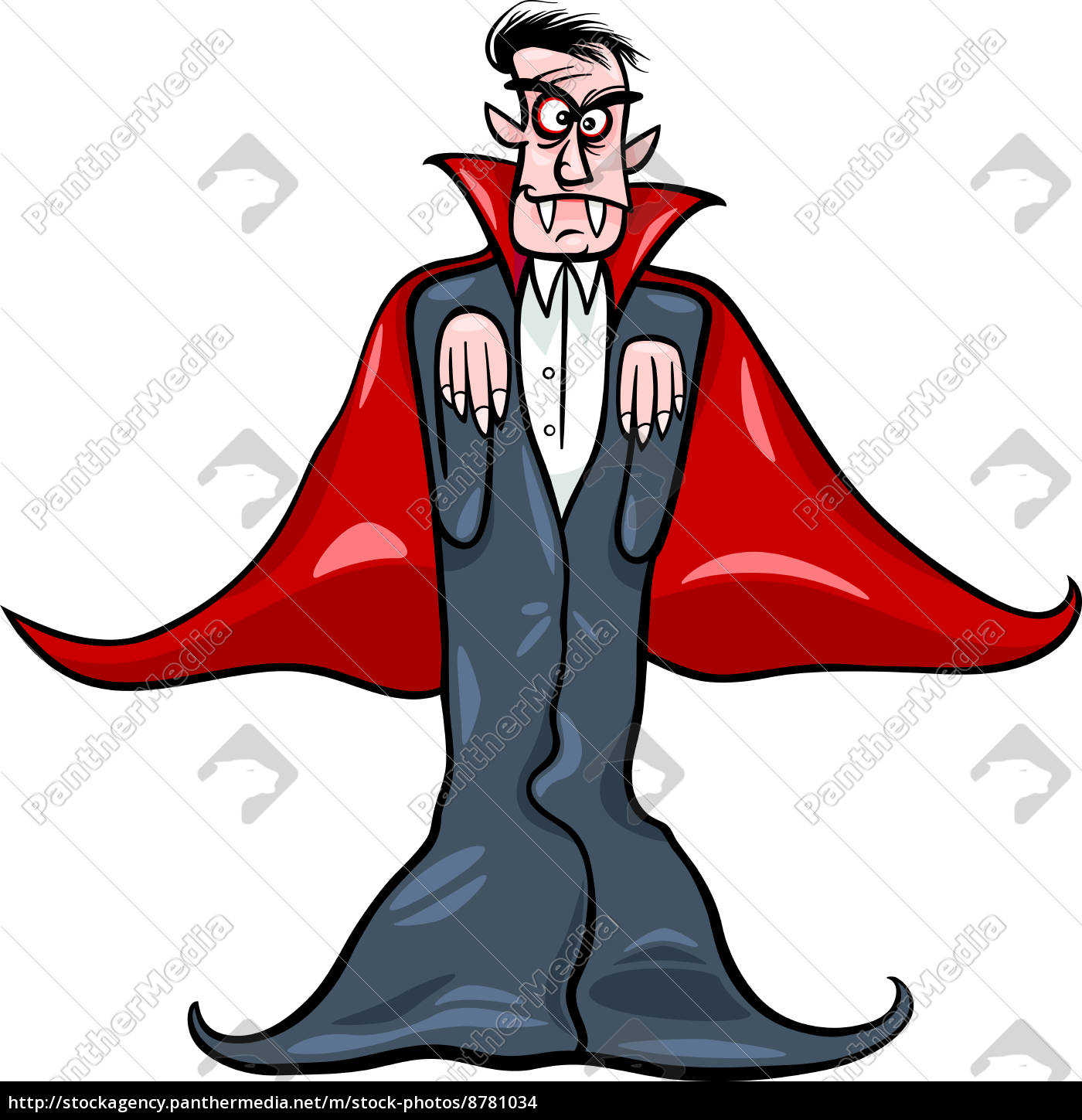 drácula vampiro ilustración de dibujos animados - Stockphoto #8781034 |  Agencia de stock PantherMedia