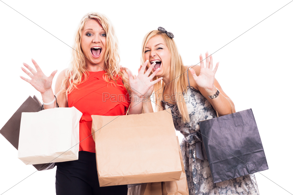 Chicas locas de compras - Stockphoto #9422954 | Agencia de stock  PantherMedia