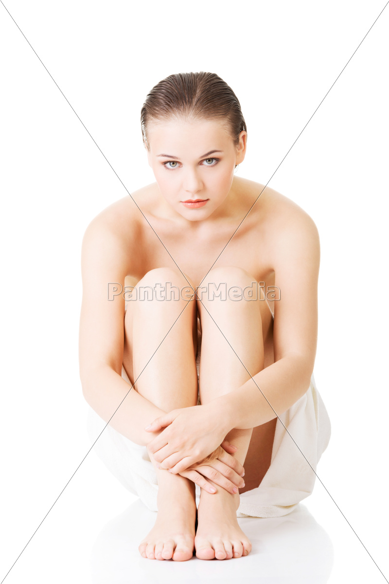 beautiful nude woman with towel - Royalty free photo #9707812 |  PantherMedia Stock Agency