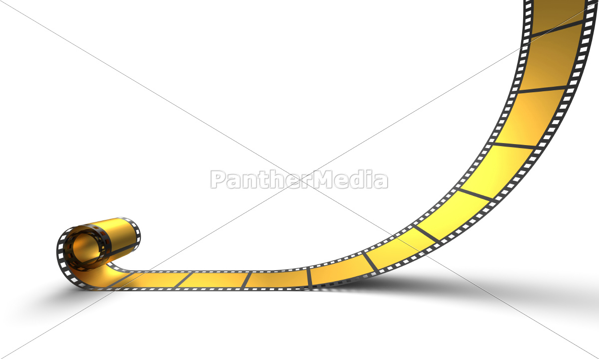 Gold Movie Reel Stock Illustrations, Cliparts and Royalty Free