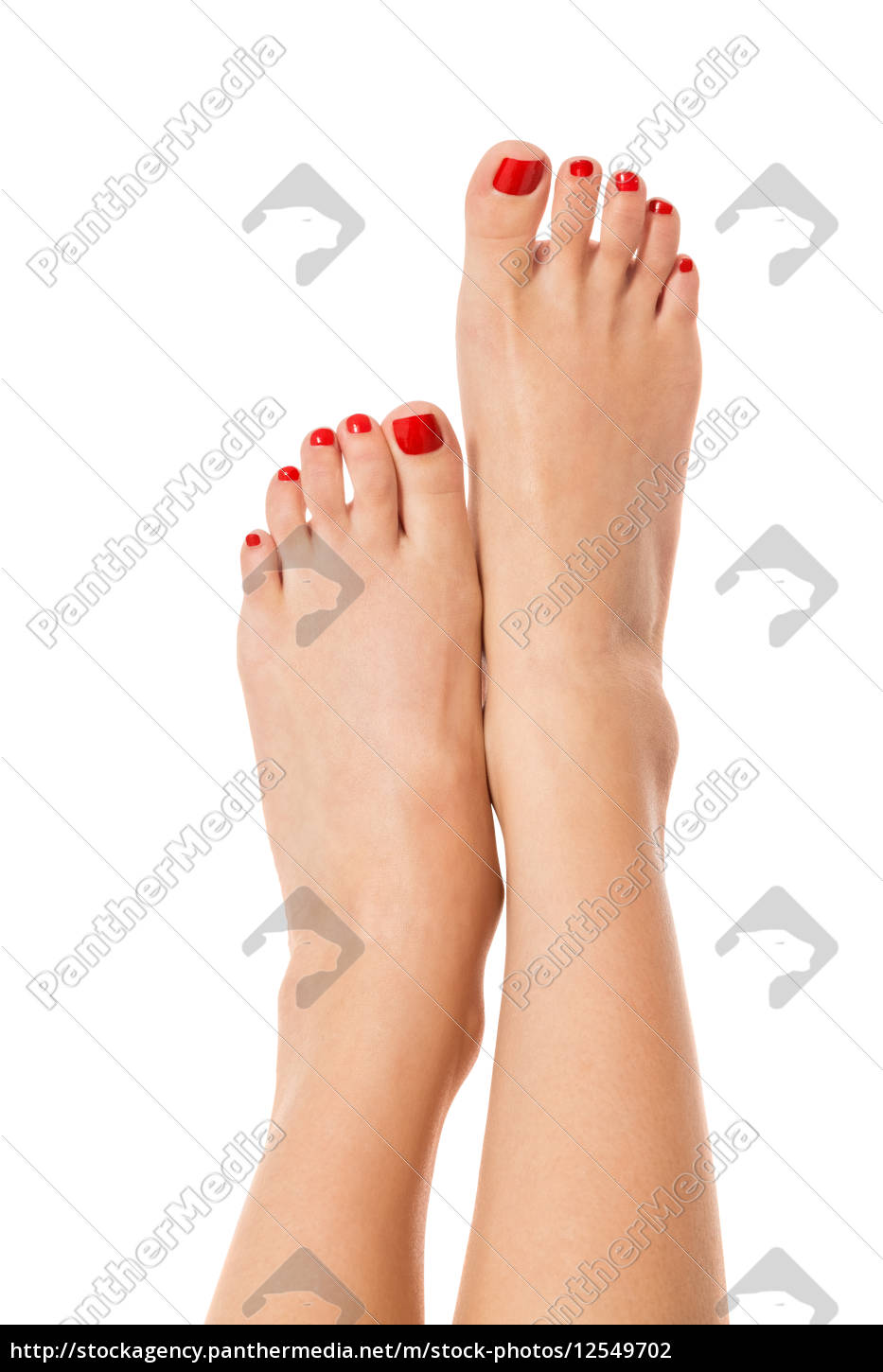 Slender sexy female feet with carefully - Royalty free image #12549702 |  PantherMedia Stock Agency