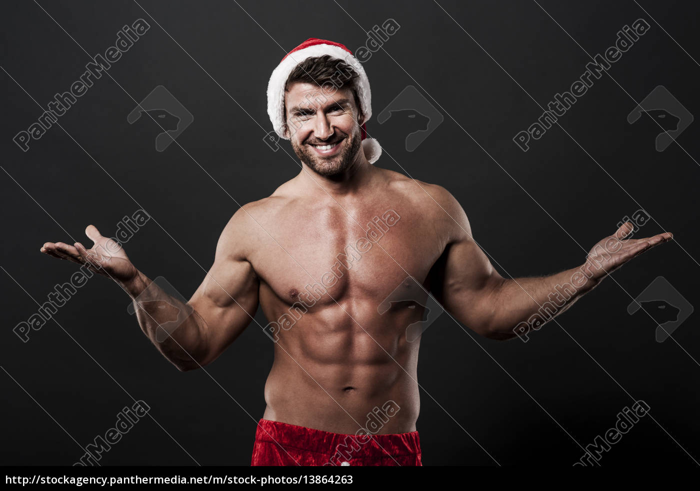 Babbo Natale sexy a mani aperte - Stockphoto #13864263 | Comprate Immagini  RF da Panthermedia