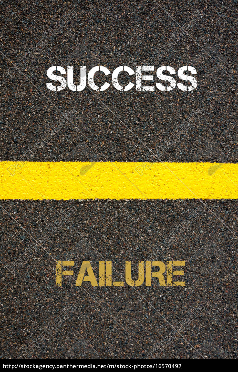 Antonym concept of FAILURE versus SUCCESS - Royalty free photo ...