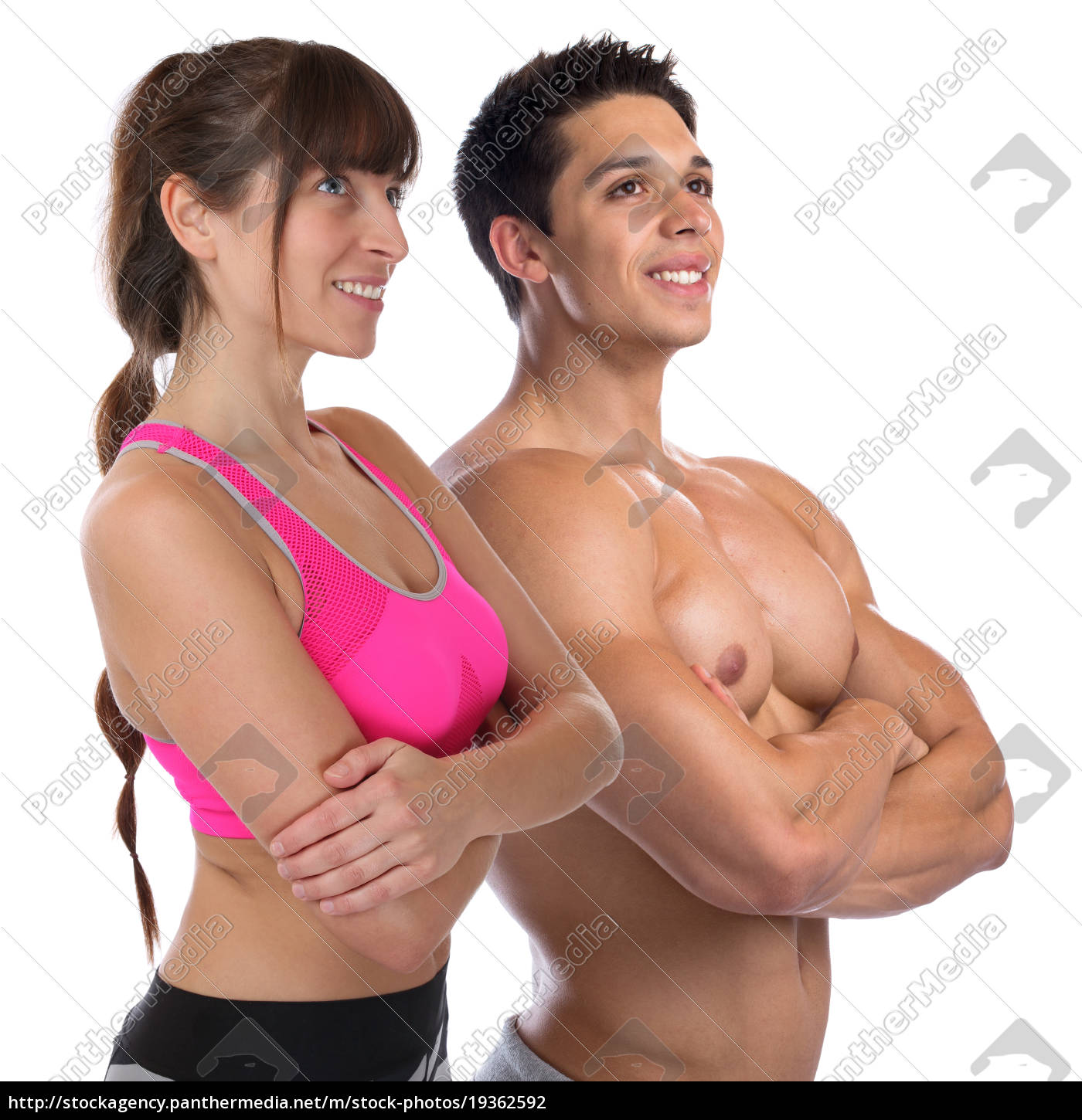 Fitness Woman Man Bodybuilder Bodybuilding Muscles - Royalty free photo  #19362592 | PantherMedia Stock Agency