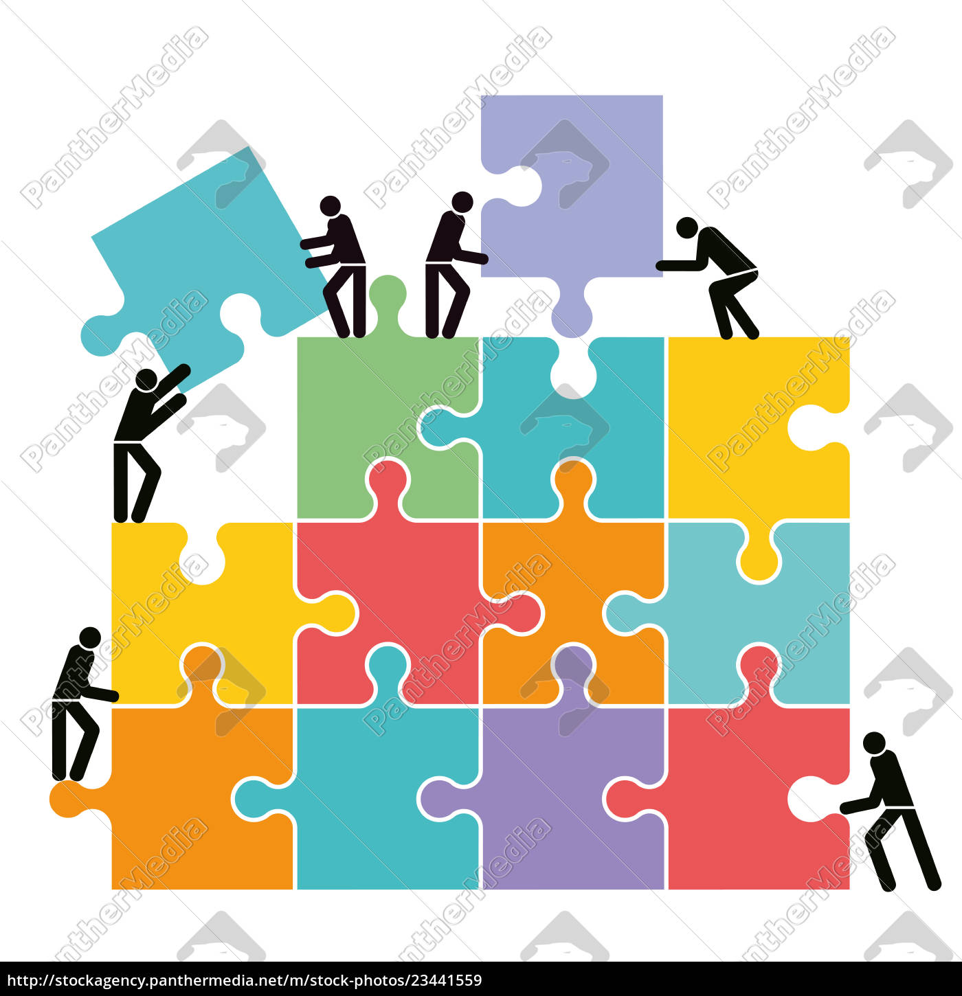 Collaborate and connect illustration - Royalty free image #23441559 ...