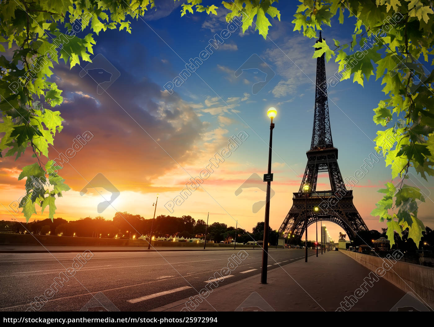 Beautiful sunrise in Paris - Stock image 25972994 | PantherMedia Stock  Agency